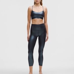 lululemon athletica Metallic Black High-Rise Leggings